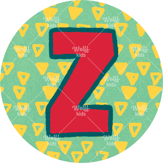 Einzelner Magnet: Z grün, 4cm